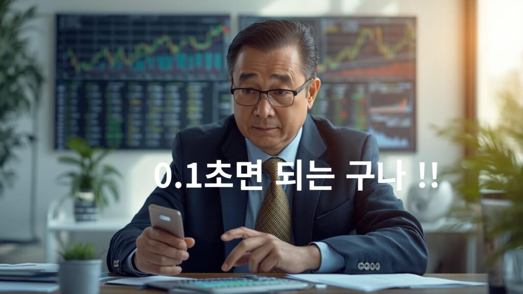 스마트폰으로 0.1초 만에 파이썬 수익률 계산 결과를 확인하는 58세 투자자