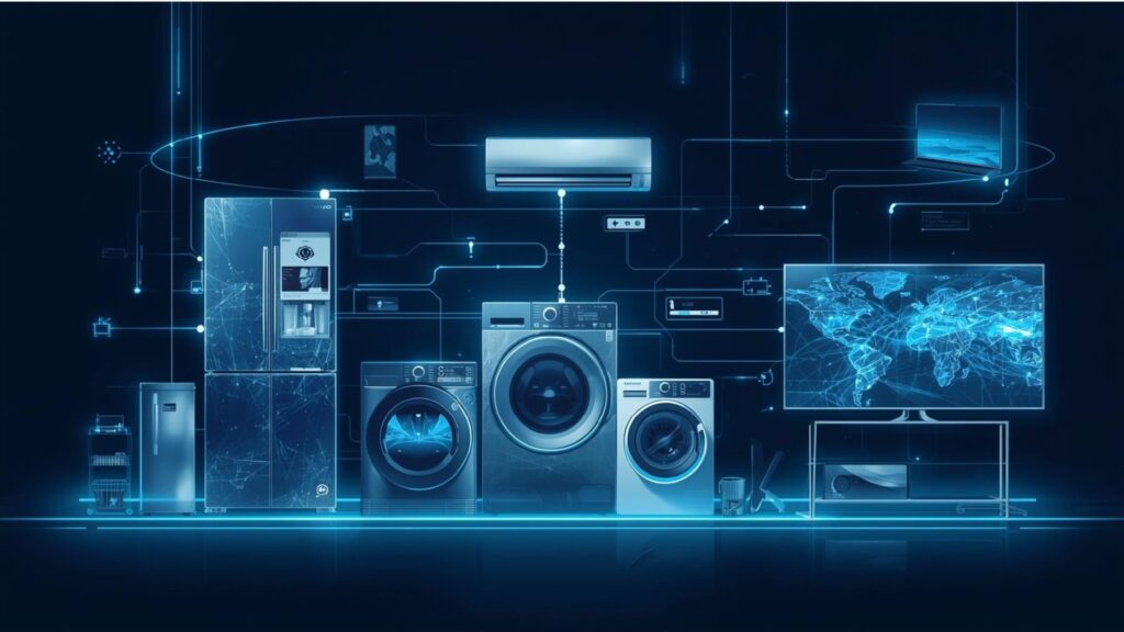 삼성전자 사물인터넷이 각종 가전과 소통하는 모습