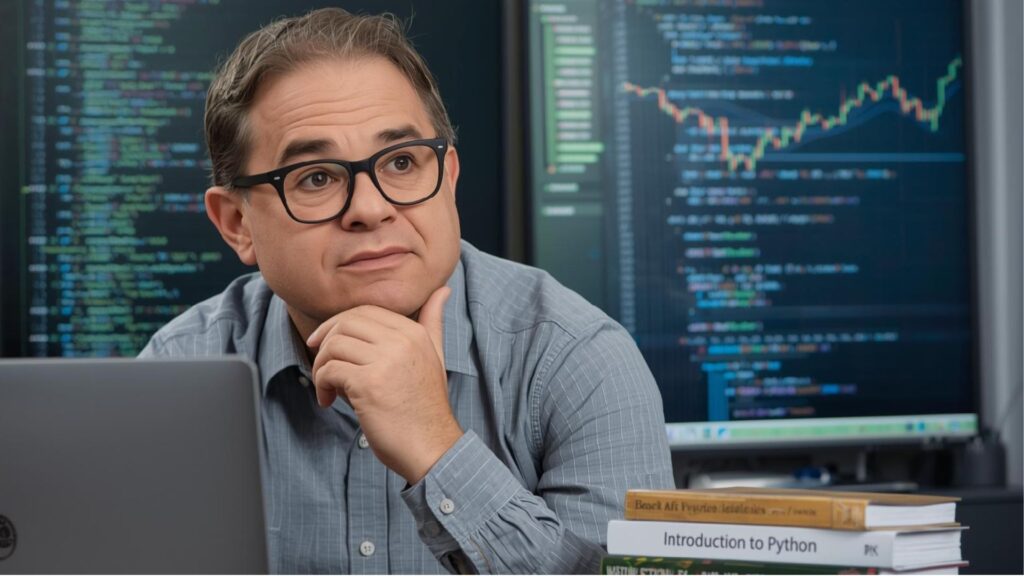 은퇴 후 58세 파이썬 퀀트 투자 공부를 시작하는 모습