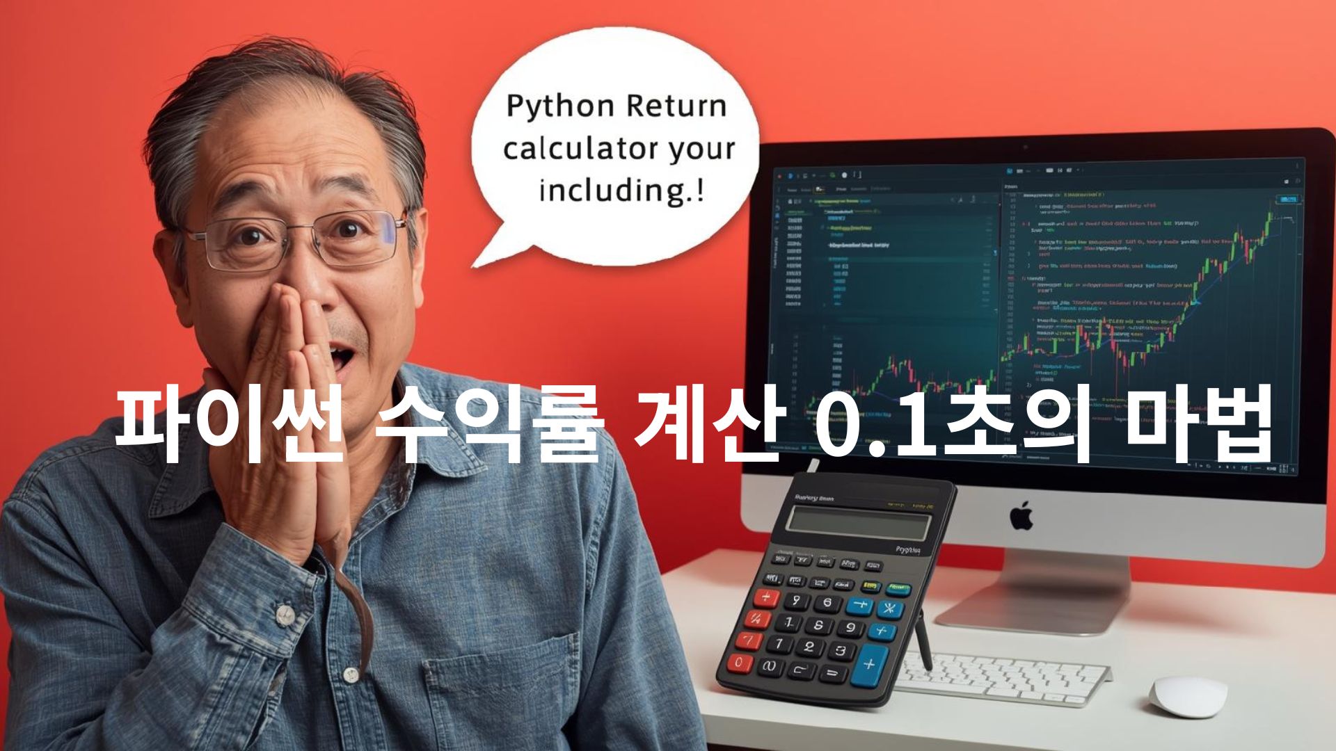 파이썬 수익률 계산 0.1초 속도에 깜짝 놀란 58세 투자자