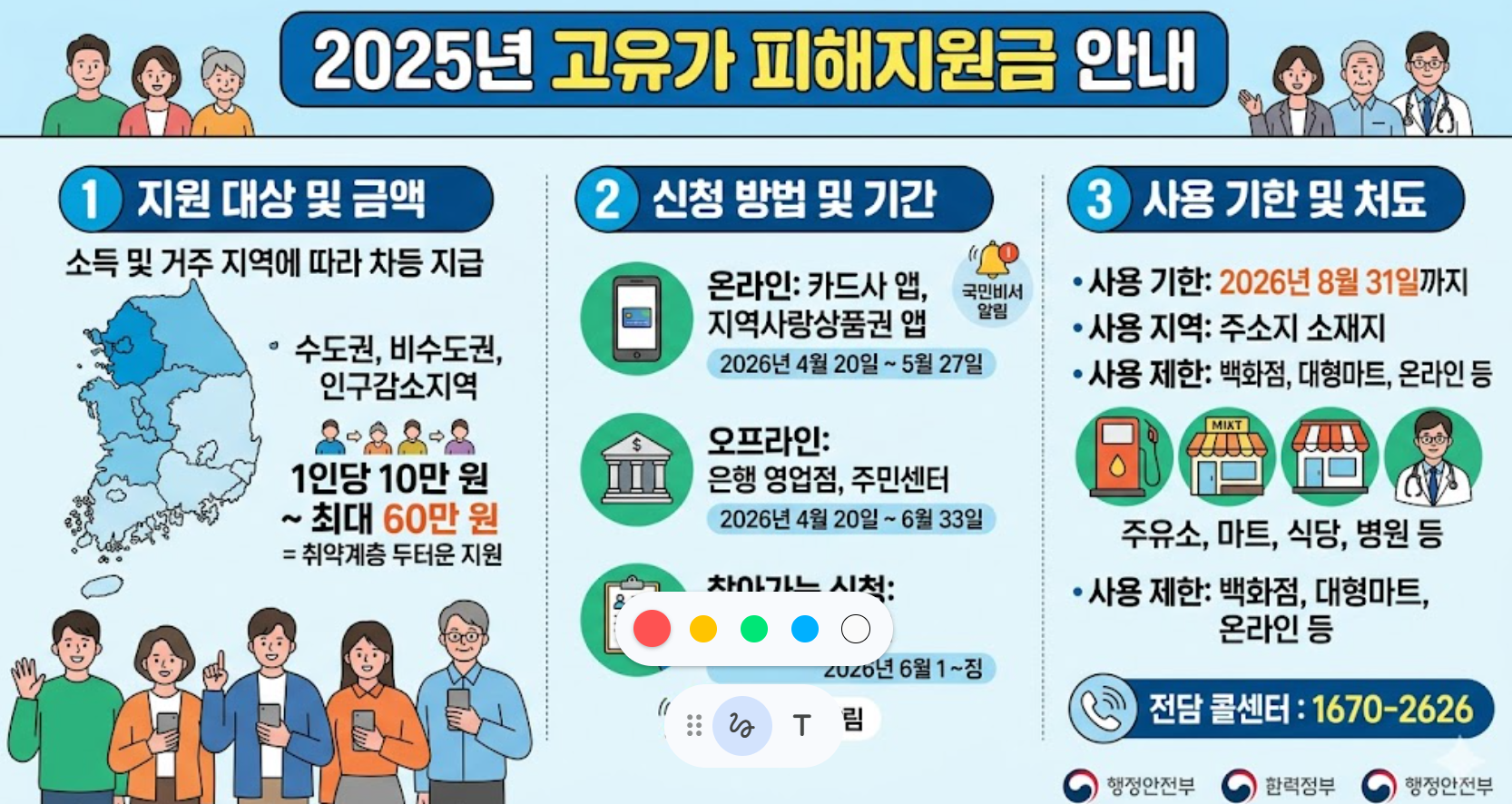 고유가 피해지원금 이미지