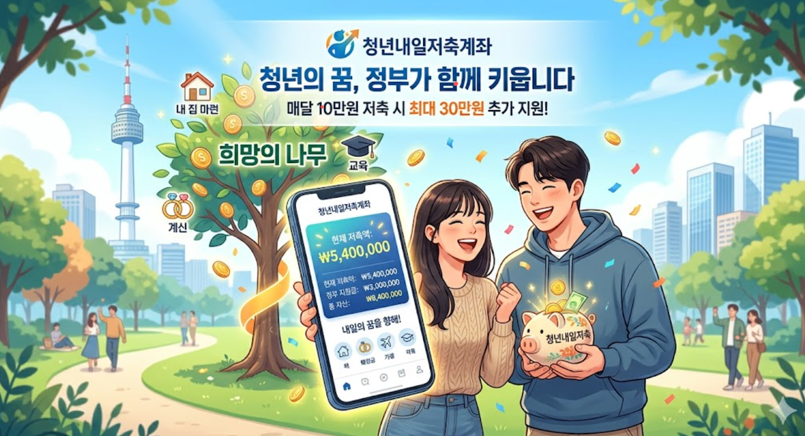 내일 청년 저축 계좌 이미지