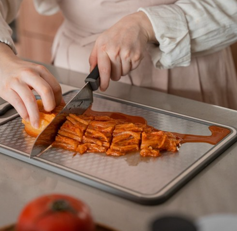 프리라벨 스텐 도마 304 양면 위생 도마