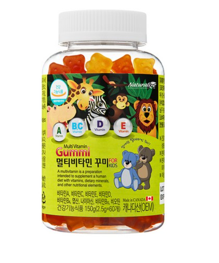 네추럴라이즈 멀티비타민 꾸미, 60정, 1개